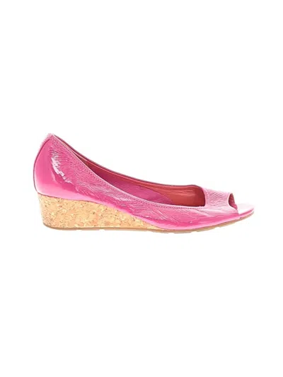 Pre-owned Cole Haan Wedges In Pink