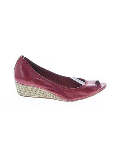 Pre-owned Cole Haan Wedges In Red