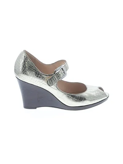 Pre-owned Cole Haan Wedges In Silver