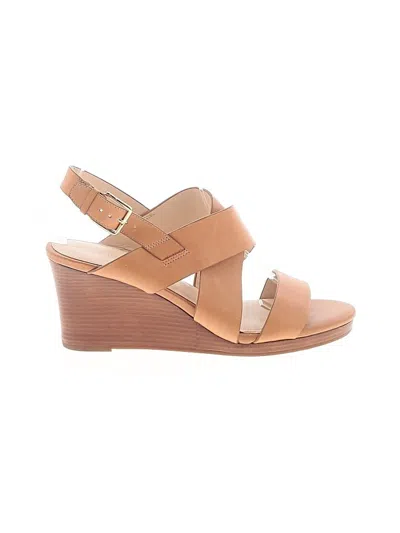 Pre-owned Cole Haan Wedges In Tan