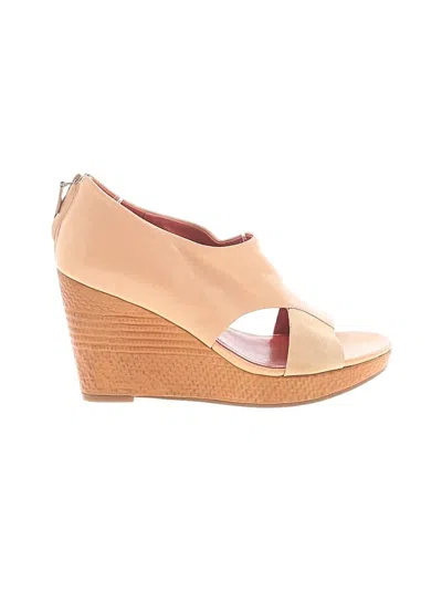 Pre-owned Cole Haan Wedges In Tan