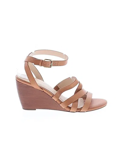 Pre-owned Cole Haan Wedges In Tan