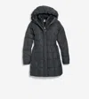 Cole Haan Signature 32in Taffeta Down Coat W Hood In Black