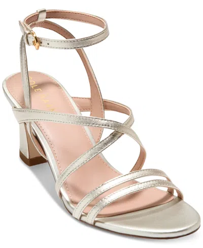 Cole Haan Women's Addie Strappy Dress Sandals In Soft Gold Leather