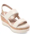 Cole Haan Aislin Wedge Sandal In Ivory Leather,natural Cork
