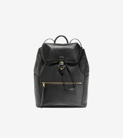 COLE HAAN COLE HAAN WOMEN'S ALEXANDRIA FLAP MEDIUM BACKPACK - BLACK