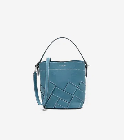 Cole Haan Women's Alexandria Small Bucket Crossbody Bag - Medium Blue