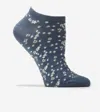 Cole Haan Women's All Over Floral Low Cut Socks - Blue In Blue