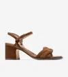 Cole Haan Ambrose Braid Ankle Strap Sandal In Brown