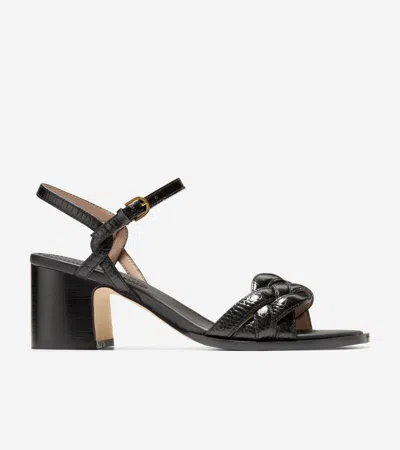 Cole Haan Women's Ambrose Braided Sandals Size 8.5 In Black