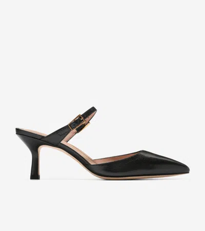 COLE HAAN COLE HAAN WOMEN'S ANNALISE BUCKLE MULES - BLACK SIZE 7.5