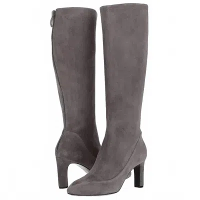 Cole Haan Women Arlean Stormcloud Suede Leather Boots In Grey In Gray