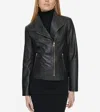 Cole Haan Classic Butter Leather Jacket In Black