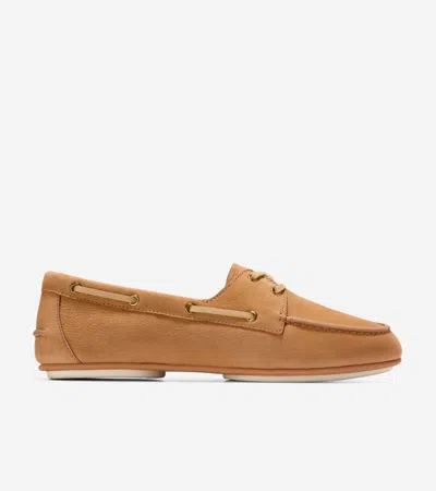 Cole Haan Women's Bayport Boat Shoes - Beige Size 9.5