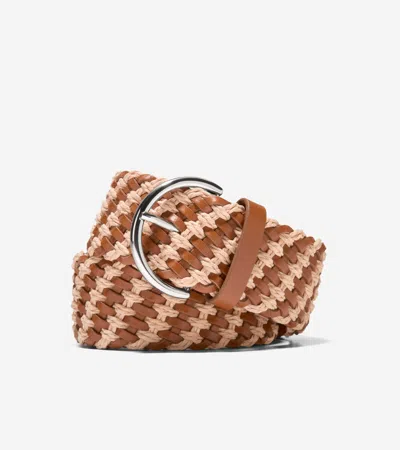 Cole Haan Women's Braided Belt - Brown Size Xl