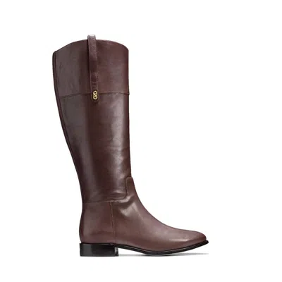 Cole Haan Women's Brennan Riding Boot In Chestnut Leather In Brown