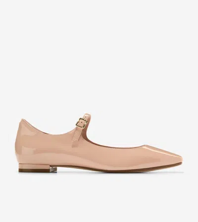 Cole Haan Women's Bridge Maryjane Ballet Shoes - Beige Size 9.5 In Brush-gold