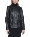 Cole Haan Women's Button Front Jacket In Black