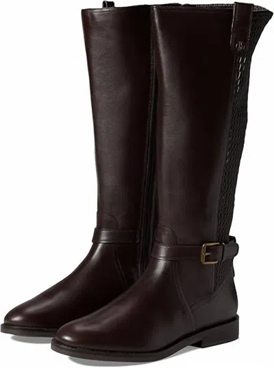 Cole Haan Women's Cape Stretch Knee High Boots In Dark Chocolate In Brown