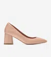 Cole Haan Women's Cassandra Block Heel Pumps - Beige Size 9 In Brush