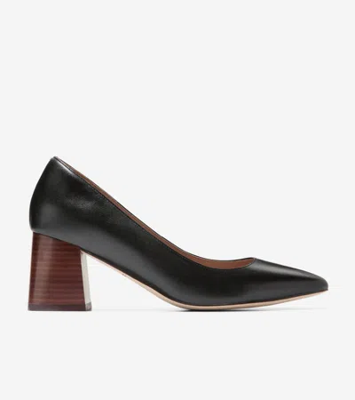 COLE HAAN COLE HAAN WOMEN'S CASSANDRA BLOCK HEEL PUMPS - BLACK SIZE 9.5