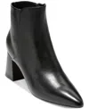 Cole Haan Women's Catlyn Block Booties In Black Leather