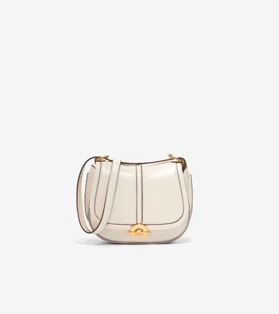 Cole Haan Women's Celenea Saddle Bag - White In Beige