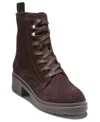 Cole Haan Women's Cherise Lace-up Lug Boots In Brown
