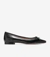 Cole Haan Women's Yara Soft Leather Ballet Flats In Black