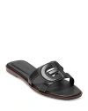 Cole Haan Chrisee Slide Sandal In Black Leather