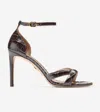 Cole Haan Women's Christena Heeled Sandals - Brown Size 8 In Chocolate Croc Print