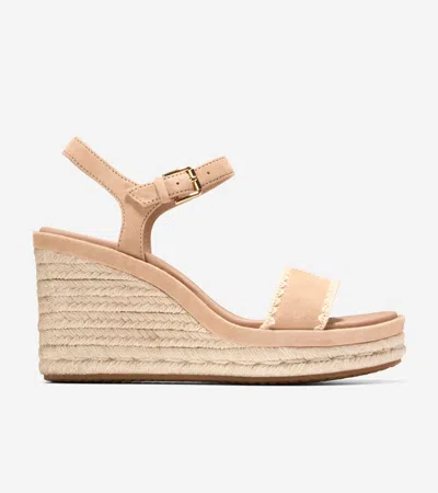 Cole Haan Asbury Cloudfeel Espadrille Wedge In Pink