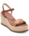 Cole Haan Women's Cloudfeel Keeton Espadrille Flatform Wedge Sandals