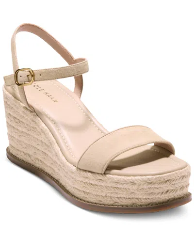 Cole Haan Women's Cloudfeel Keeton Espadrille Flatform Wedge Sandals