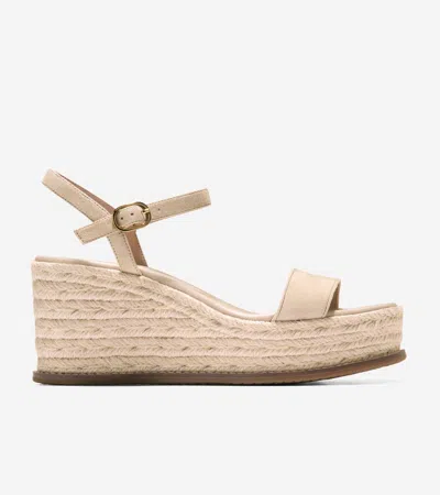 Cole Haan Women's Cloudfeel Keeton Espadrilles Flatforms - Beige Size 9