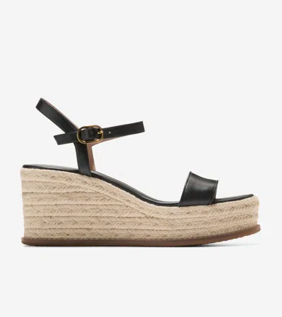 Cole Haan Women's Cloudfeel Keeton Espadrilles Flatforms - Black Size 9.5