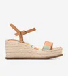 Cole Haan Women's Cloudfeel Keeton Espadrilles Flatforms - Pink Size 9.5 In Beige