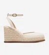 Cole Haan Cloudfeel Platform Wedge Espadrille In White