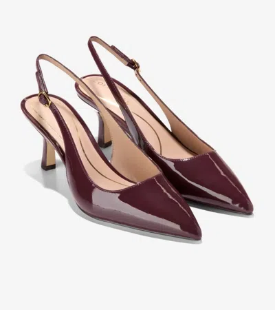 Cole Haan Hansell Sling Back Pumps High In Burgundy