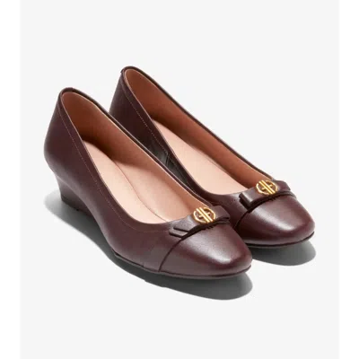 Cole Haan Women's  Malta Wedge Mm W29120 Pumps Bloodstone Leather Htat272 In Multi