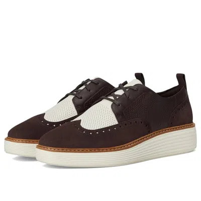 Cole Haan Women's  Originalgrand W32061- Brown Leather Platform Shoe Ver1154 In Multi