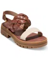 Cole Haan Women's Cressida Lug Flat Sandals In Natural Canvas