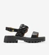 Cole Haan Cressida Lug Sandal In Black