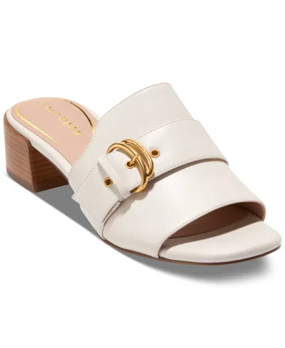 Cole Haan Women's Crosby Slide Dress Sandals In Ivory Leather