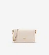 Cole Haan Daniella Leather Chain Shoulder Bag In Beige