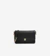 Cole Haan Daniella Leather Chain Shoulder Bag In Black