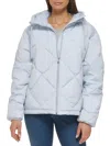 Cole Haan Down Zip Front Jacket In Ice Blue