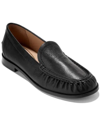 Cole Haan Women's Dreya Venetian Slip-on Loafers In Black Leather
