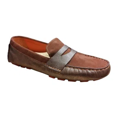 Cole Haan Women's Driver's Moccasins In Sequoia Metallic In Multi
