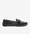 Cole Haan Women's Eileen Buckle Drivers - Black Size 9.5 In Black
